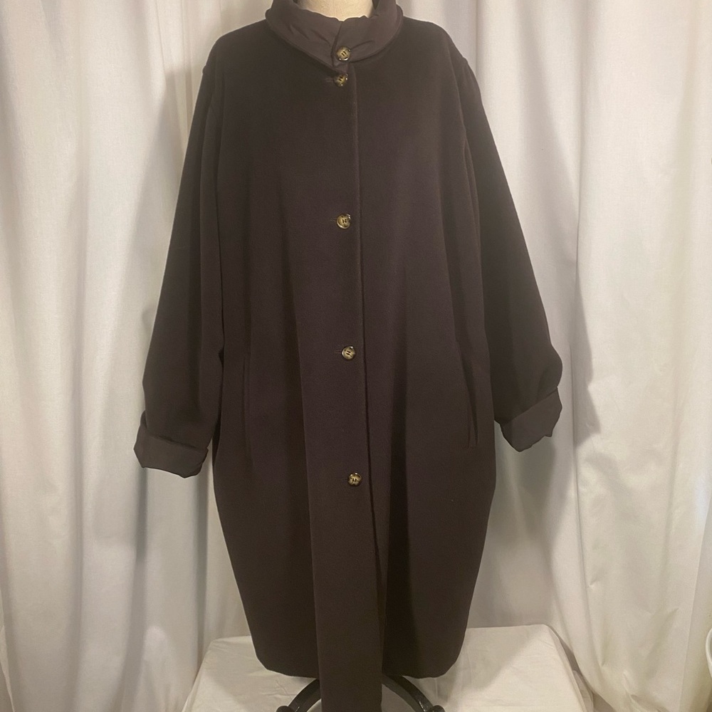 Plus Size Reversible Marina Rinaldi Full-length Coat